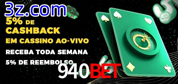 Promoções do cassino ao Vivo 940Bet